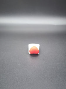 Red & White I Luv You Ring