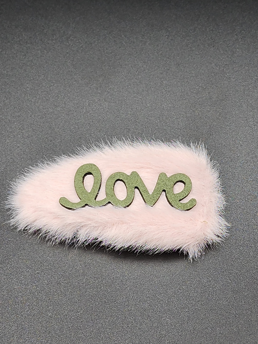 Pink Love Hair Clip