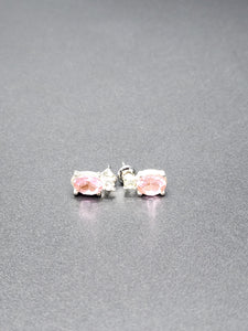 Pinky Pink Stud Earrings