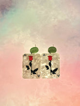 Load image into Gallery viewer, Rose Card Earrings