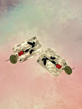Load image into Gallery viewer, Rose Card Earrings