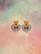 Load image into Gallery viewer, Bow Heart Earrings