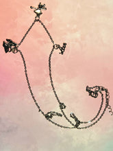 Load image into Gallery viewer, Silver 3 Charm Necklace