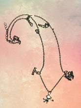 Load image into Gallery viewer, Silver 3 Charm Necklace