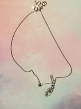 Load image into Gallery viewer, Silver Double Charm Necklace