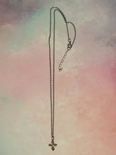 Load image into Gallery viewer, Silver Cross Charm Necklace