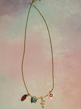 Load image into Gallery viewer, Gold 4 Charm Necklace