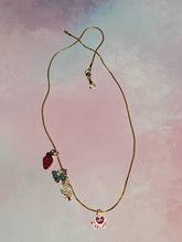 Load image into Gallery viewer, Gold 4 Charm Necklace