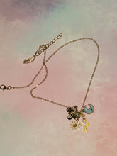 Load image into Gallery viewer, Gold 4 Charm Necklace