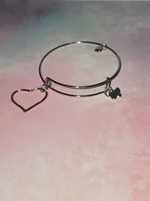 Load image into Gallery viewer, Silver Minimal 3 Charm Bracelet