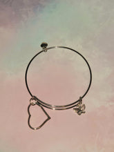 Load image into Gallery viewer, Silver Minimal 3 Charm Bracelet