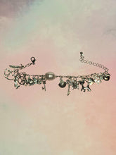 Load image into Gallery viewer, Silver Cluster Charm Bracelet