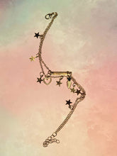 Load image into Gallery viewer, Gold Stars, Heart, &amp; Carrot Anklet