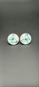 Colorful Butterfly Glass Earrings