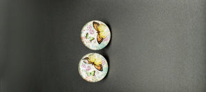 Colorful Butterfly Glass Earrings