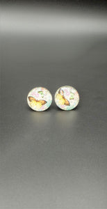 Colorful Butterfly Glass Earrings