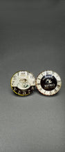 Load image into Gallery viewer, Coffee Glass Stud Earrings