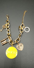 Load image into Gallery viewer, Gold 5 Charm Bracelet