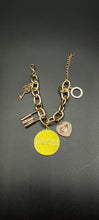 Load image into Gallery viewer, Gold 5 Charm Bracelet
