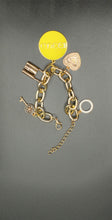 Load image into Gallery viewer, Gold 5 Charm Bracelet