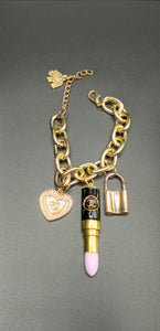 Gold 4 Charm Bracelet