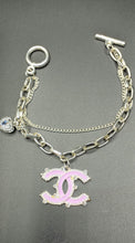 Load image into Gallery viewer, Silver Charm Link Bracelet