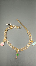 Load image into Gallery viewer, Gold Colorful Charm Ankle Bracelet
