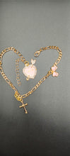 Load image into Gallery viewer, Gold 3 Charm Anklet