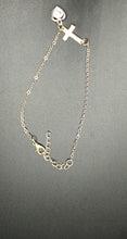 Load image into Gallery viewer, Rusted Silver Charm Ankle Bracelet