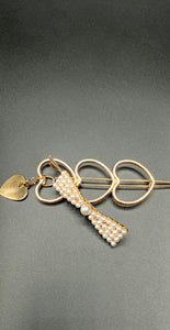 Two Set Gold/Pearl Hair Clips