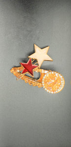 Two Set Gold/Star Hair Clips