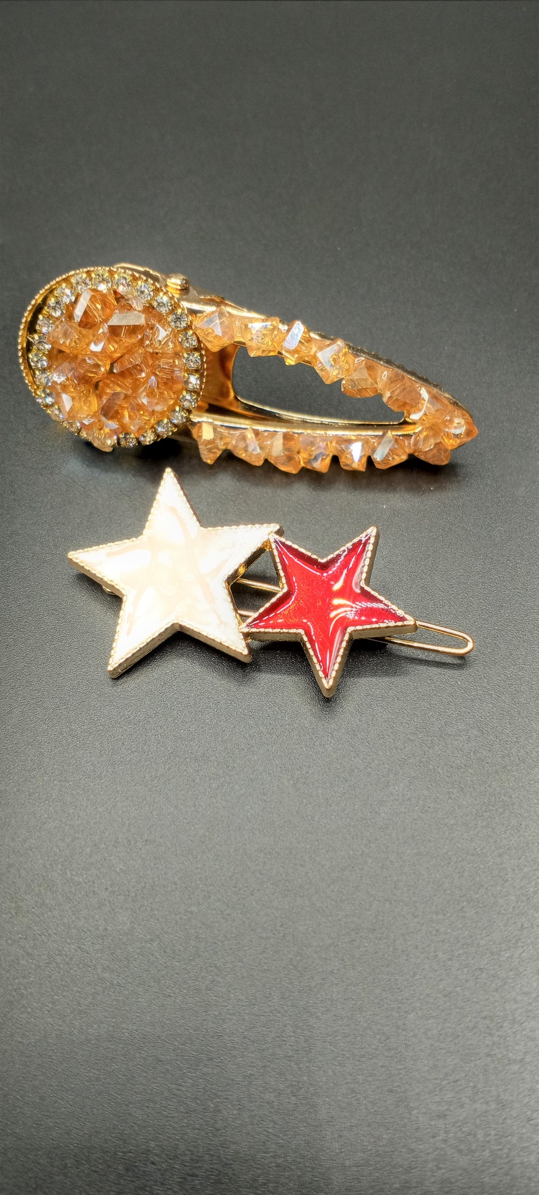 Two Set Gold/Star Hair Clips