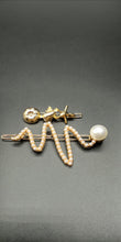 Load image into Gallery viewer, Two Set Gold Pearl/Seashell Hair Clips