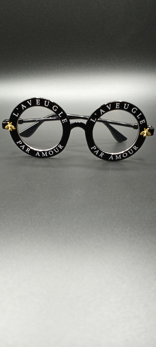 Clear & Black Fashion Glasses