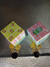 Load image into Gallery viewer, Multi Colored Cube Earrings
