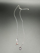 Load image into Gallery viewer, Silver Pendant Wine Necklace