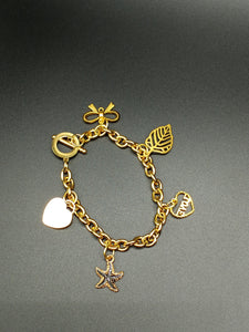 Gold Charm Bracelet