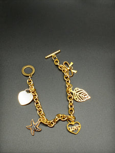 Gold Charm Bracelet