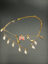Load image into Gallery viewer, Gold Charm Ankle Bracelet