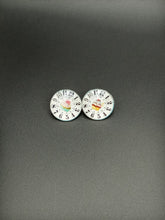 Load image into Gallery viewer, White Cupcake Glass Earrings