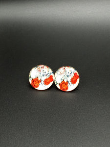 Colorful Flower Glass Earrings