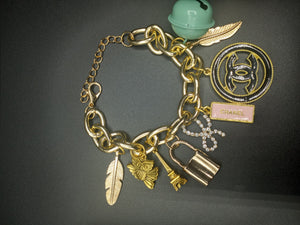 Gold Charming Charm Bracelet