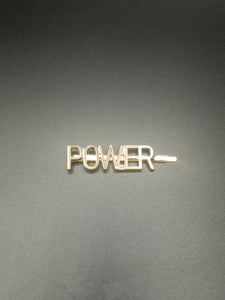 Gold Power Hair Clip