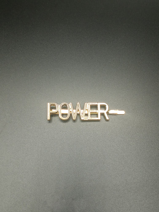 Gold Power Hair Clip