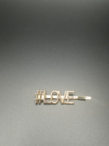 Gold Love Hair Clip