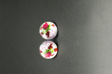 Load image into Gallery viewer, Large Flower Glass Stud Earrings