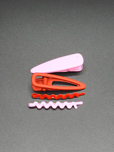 Red & Pink Hair Clips