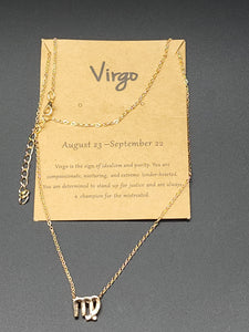 Gold Virgo Necklace