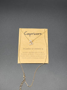 Gold Capricorn Necklace