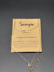 Gold Scorpio Necklace